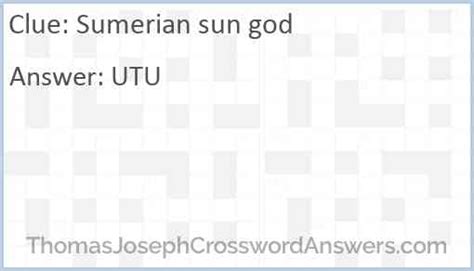 SUN GOD crossword clue